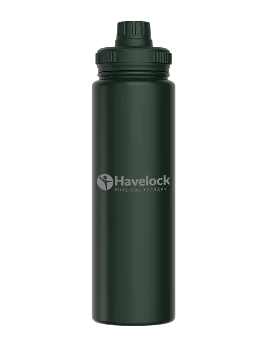 Liquid Life Dark Green Sport Bottle w/Havelock Logo