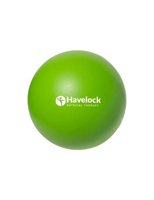 Light Kelly Stress Reliever Ball w/Havelock Logo