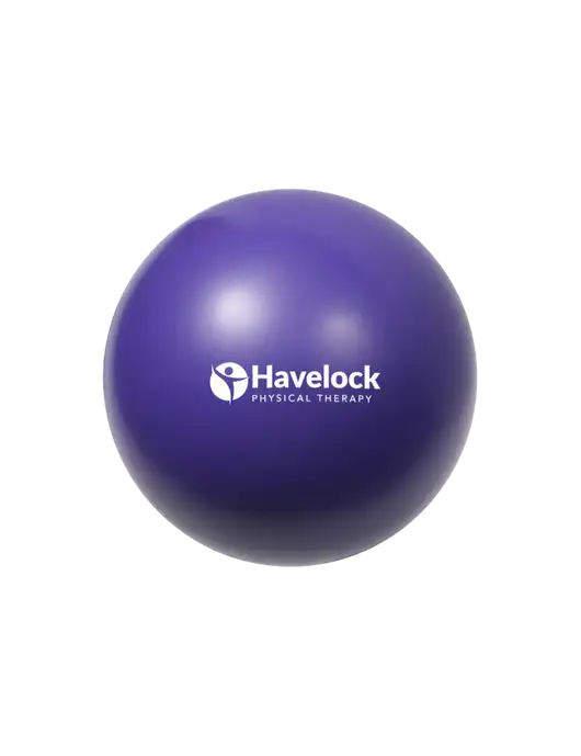 Purple Stress Reliever Ball w/Havelock Logo