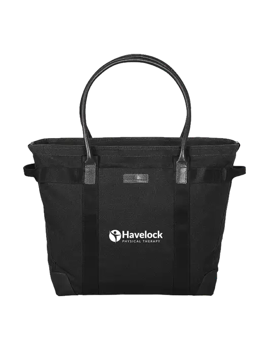 Brooks Brother Wells Black Laptop Tote w/Havelock Logo