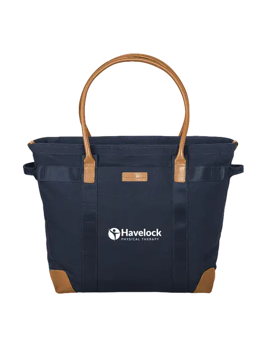 Brooks Brother Wells Dark Navy Laptop Tote w/Havelock Logo