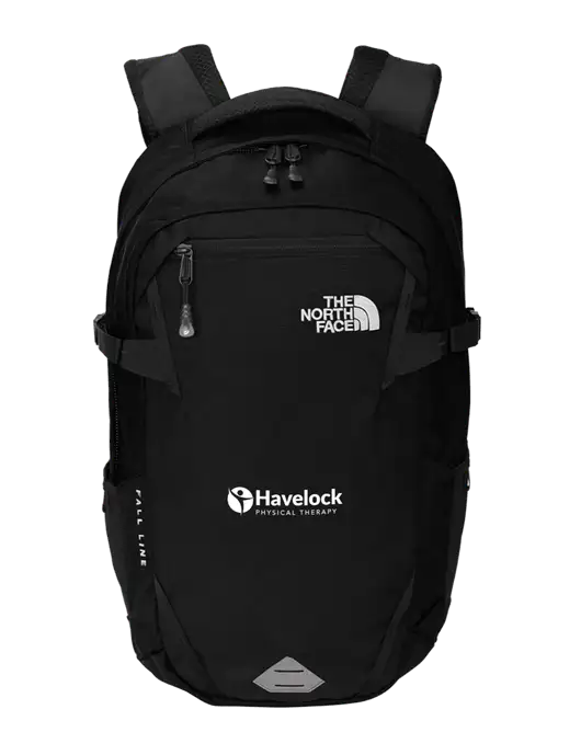 North Face Fall Line Black Backpack w/Havelock Logo