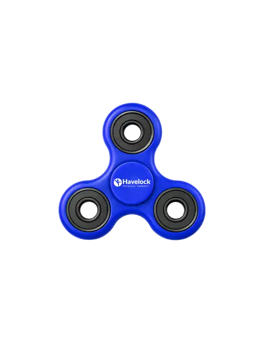 Royal Blue Fidget Spinner w/Havelock Logo