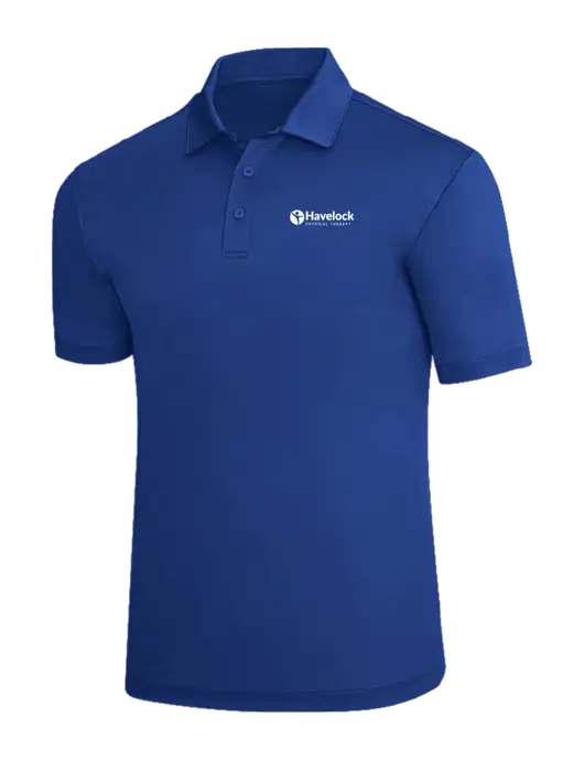 Dark Royal Silk Touch Polo w/Havelock Logo