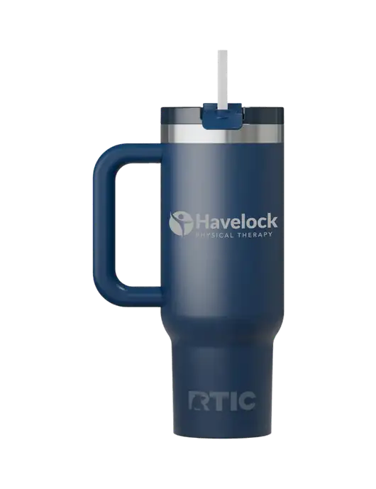 RTIC Road Trip 30oz Navy Tumbler w/Havelock Logo
