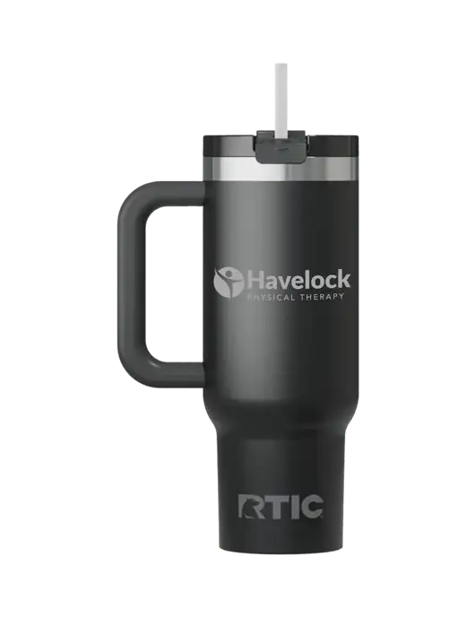 RTIC Road Trip 30oz Black Tumbler w/Havelock Logo