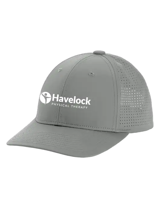 Pro-Cut Structured Snapback with Pinhole Mesh Medium Grey Cap w/Havelock Logo