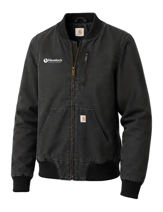 Carhartt Womens Black Rugged Flex Crawford Jacket w/Havelock Logo