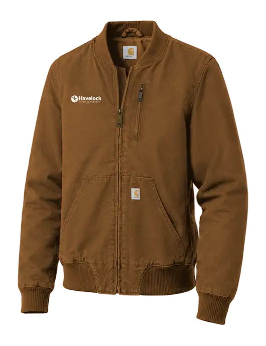 Carhartt Womens Light Brown Rugged Flex Crawford Jacket w/Havelock Logo