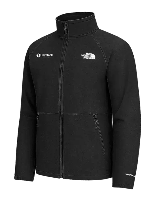 The North Face Black Heather Barr Lake Soft Shell Jacket w/Havelock Logo