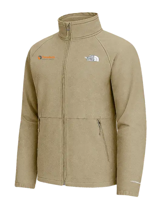 The North Face Tan Heather Barr Lake Soft Shell Jacket w/Havelock Logo