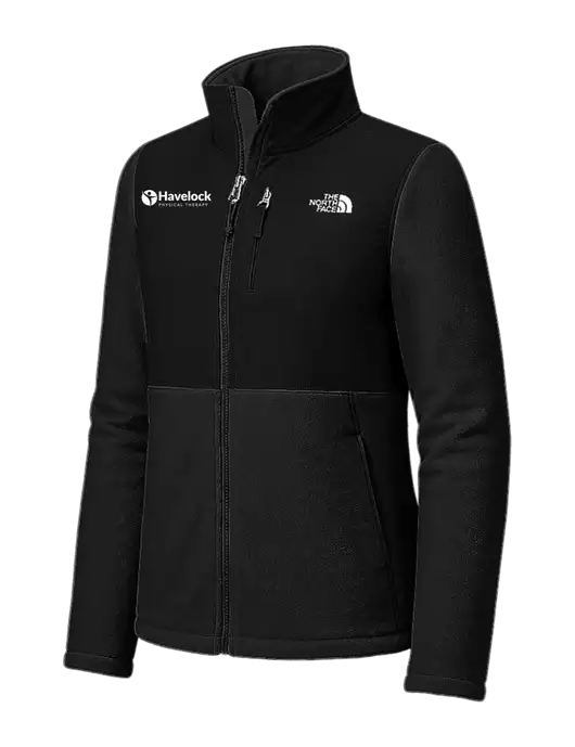 The North Face Womens Black Highest Peak Full-Zip Fleece Jacket w/Havelock Logo