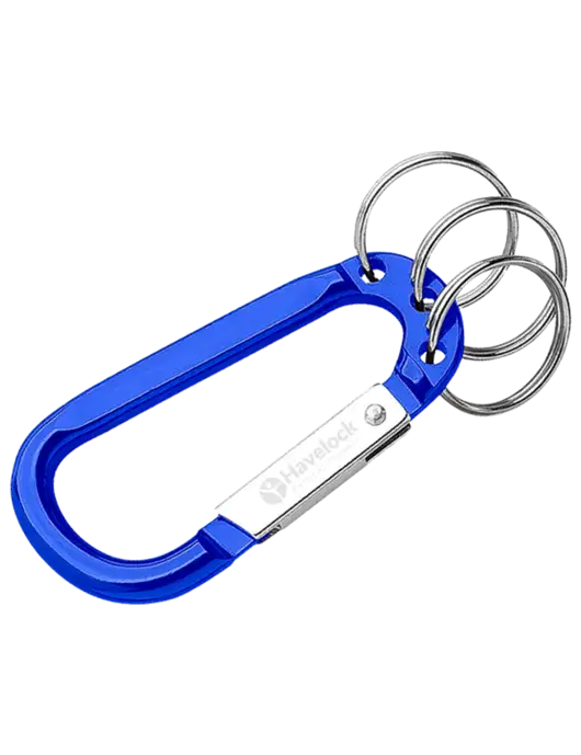 Royal 3 Ring Carabiner Clip w/Havelock Logo