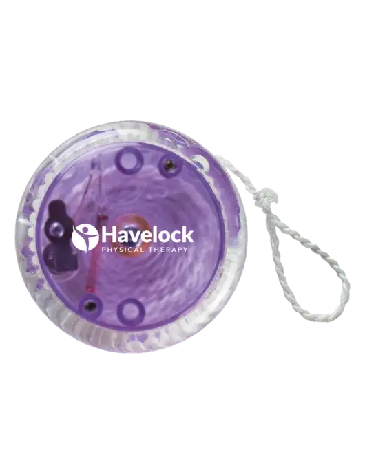 Purple Light Up Yo-Yo w/Havelock Logo