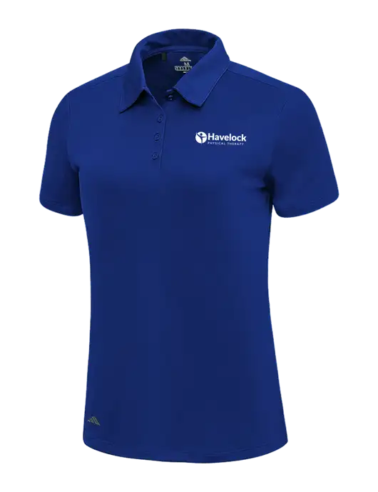 Adidas Dark Royal Womens Ultimate Solid Polo w/Havelock Logo