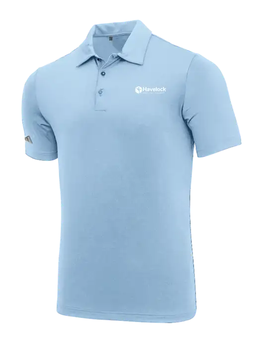 Adidas Carolina Blue Ultimate Solid Polo w/Havelock Logo