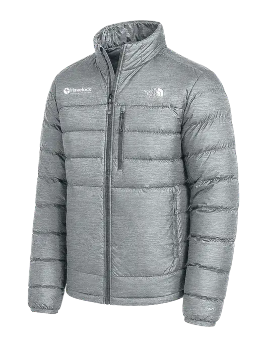 The North Face Medium Grey Down Hybrid Jacket w/Havelock Logo