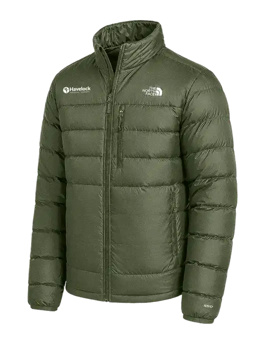 The North Face Dark Olive Down Hybrid Jacket w/Havelock Logo