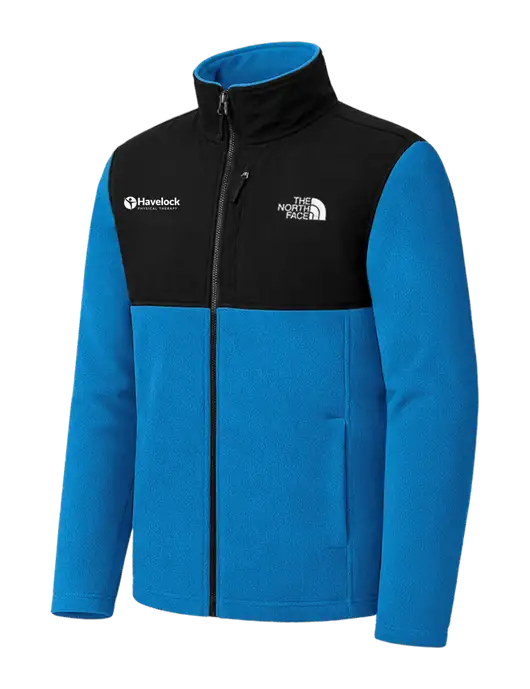 The North Face Royal/Black Highest Peak Full-Zip Fleece Jacket w/Havelock Logo