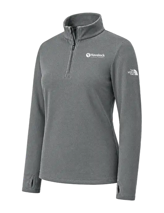 The North Face Womens Dark Grey Ambition 1/4-Zip  w/Havelock Logo