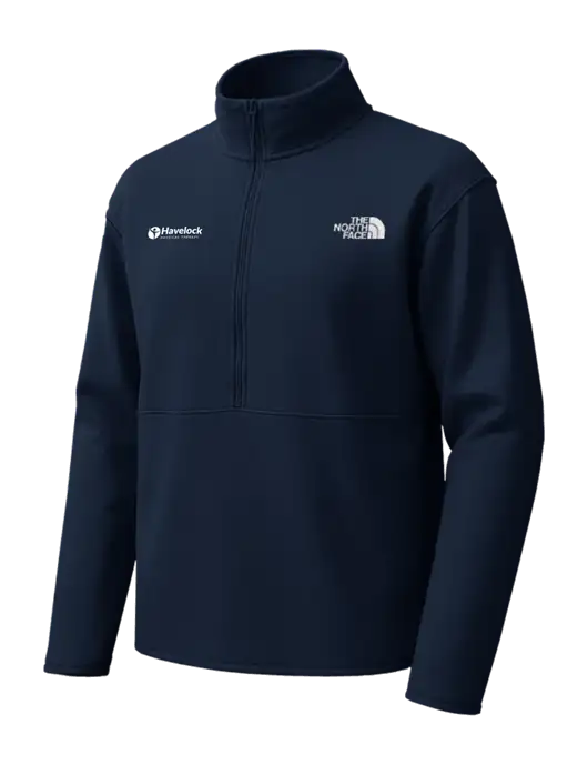 The North Face Dark Navy Double-Knit 1/2-Zip Fleece w/Havelock Logo