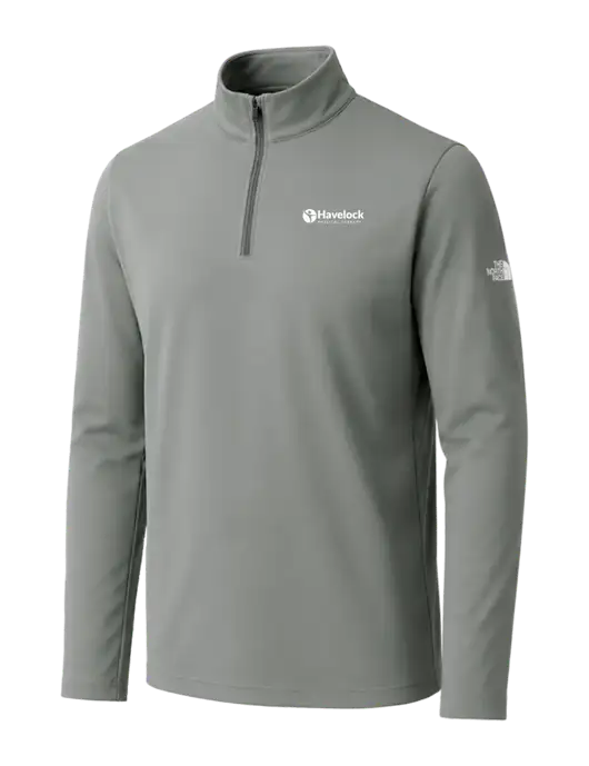 The North Face Dark Medium Grey Ambition 1/4-Zip w/Havelock Logo