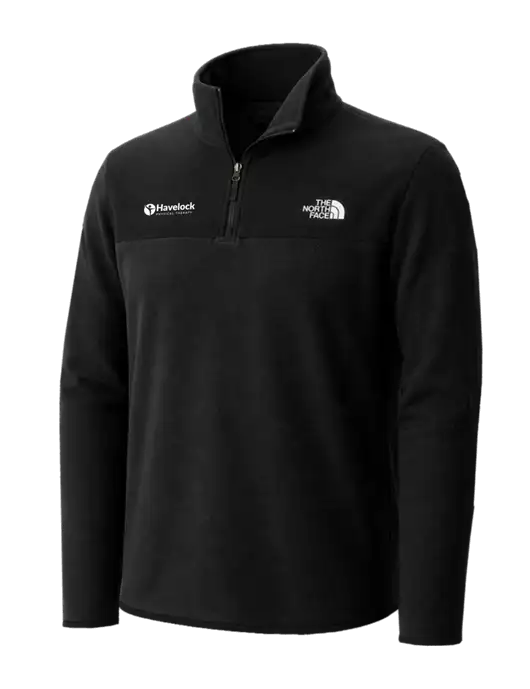 The North Face Black Glacier 1/4-Zip Fleece w/Havelock Logo