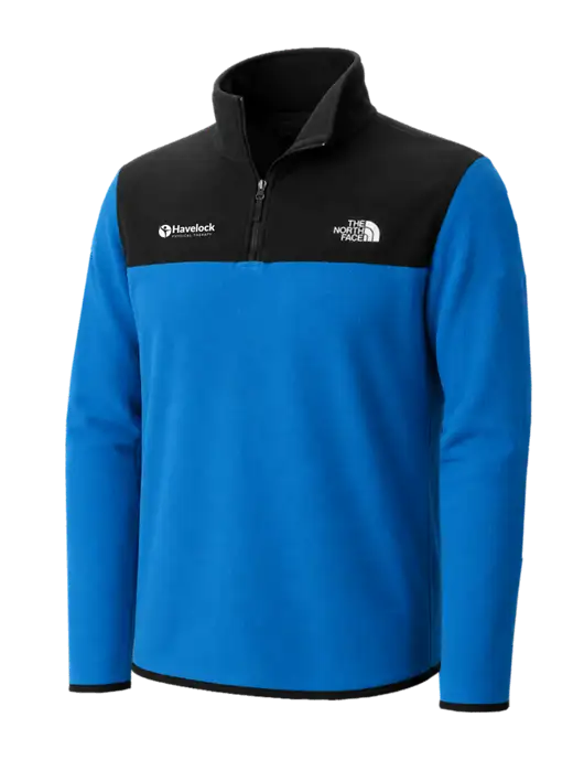 The North Face Dark Sapphire/ Black Glacier 1/4-Zip Fleece w/Havelock Logo