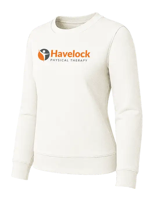 Womens Ivory Loft Crewneck Sweatshirt w/Havelock Logo