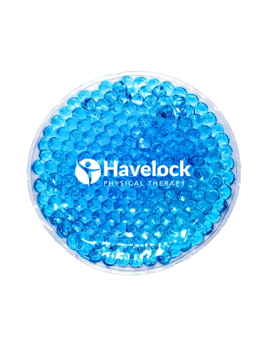 Royal Blue Hot & Cold Gel Bead Packs w/Havelock Logo