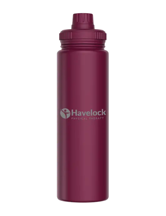 Liquid Life Maroon Sport Bottle w/Havelock Logo