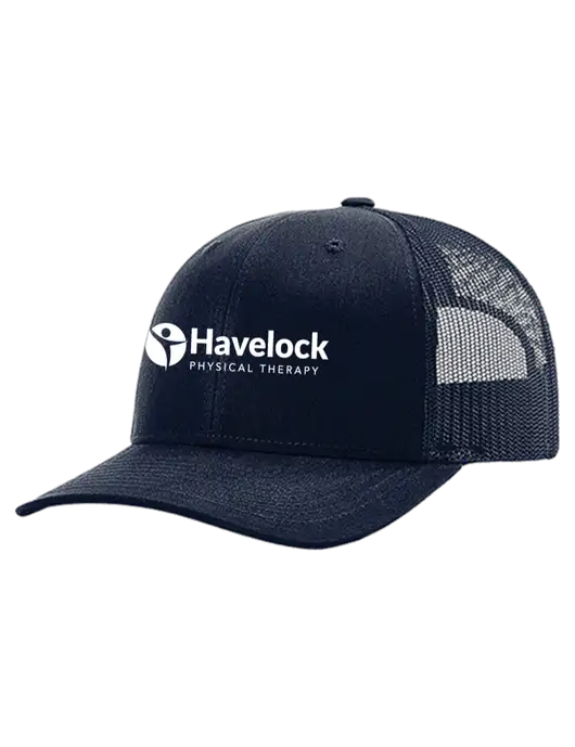 Richardson 112+ R-Flex Dark Navy Trucker Cap w/Dark Navy Mesh w/Havelock Logo