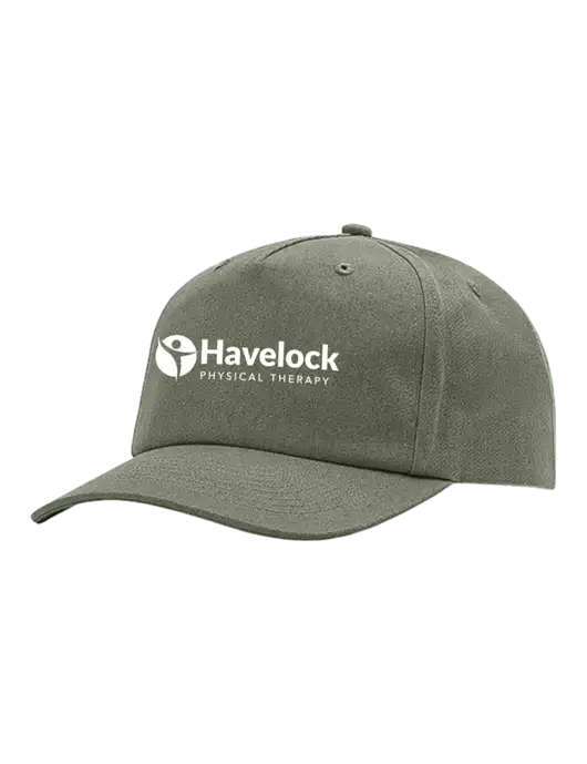 Richardson 5-Panel Light Olive Green Relaxed Gramps Cap w/Havelock Logo
