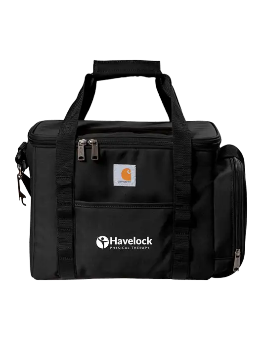 Carhartt Black Duffel 36-Can Cooler w/Havelock Logo