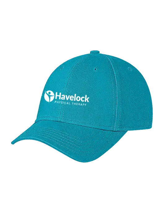 Sapphire Blue Structured Soft Snap Closure Hook & Loop Cap w/Havelock Logo